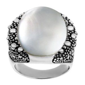 Michael Dawkins Mother-of-Pearl Starry Night Ring